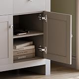 Vida Designs Arlington Sideboard Grey Oak 2 Drawer 2 Door Buffet Table view 5