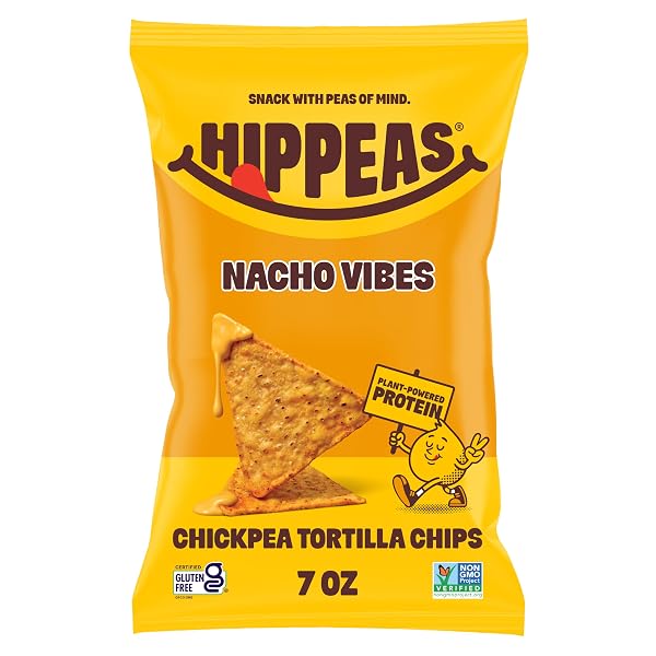 HIPPEAS CHICKPEA TORTILLA CHIPS, NACHO VIBES GLUTEN FREE...