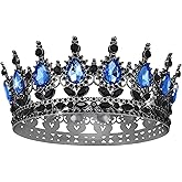 YOUlDIANZI Queen Crown Rhinestone Wedding Crowns and Tiaras for Women Costume Party Hair Accessories Princess Birthday Crown Crystal Bridal Crowns