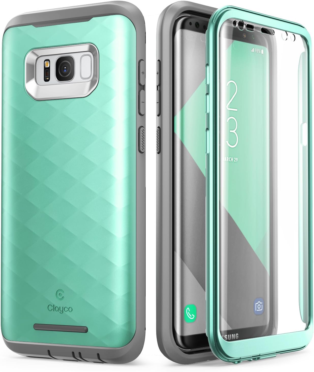 Galaxy S8+ Plus Case, Clayco [Hera Series] Fullbody Rugged Case with