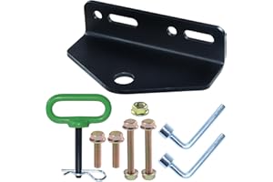 NICHEFLAG Universal Zero Turn Lawn Mower Trailer Hitch Kit with Green Hitch Pin, Heavy-Duty Zero-Turn Mower Trailer Hitch with Assembly Tool Kit