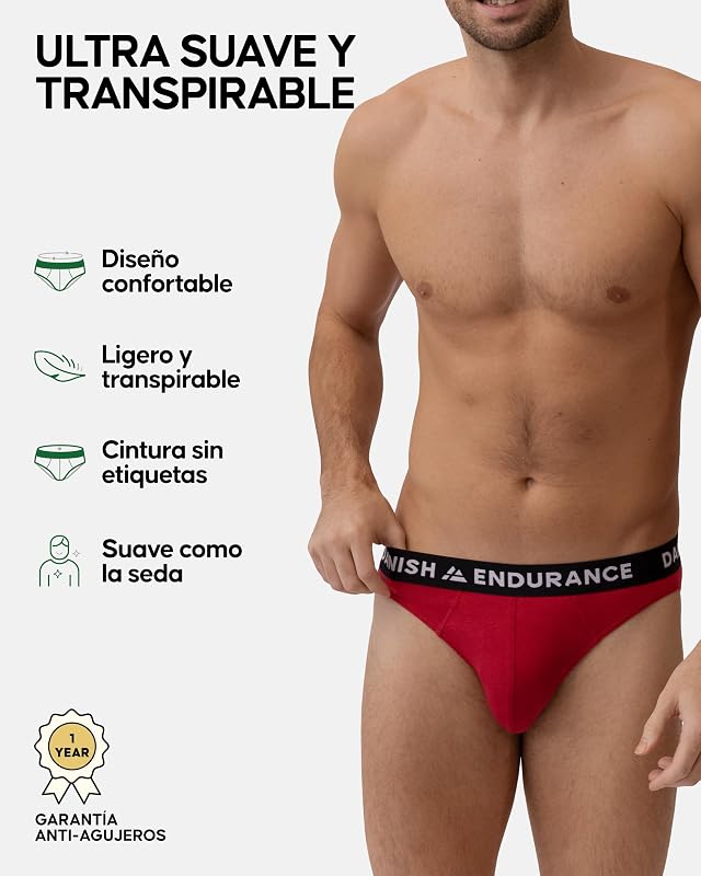 Cuecas de Bambu Masculino, Cuecas Ultra Macias Masculinas, Pack de 6 - Roupa Masculina, Roupa Interior