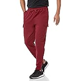 Amazon Essentials Men's Cargo Fleece Jogger Sweatpant with Relaxed Fit