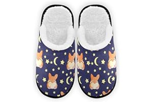 Umidedor Slippers Soft Memory Foam Non-Slip Indoor House Slippers Home Shoes for Bedroom Hotel Travel Spa