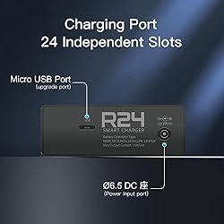 LIMETA 24 Bay AA AAA Battery Charger - High Speed
