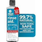Nature Clean All Natural Dishwasher Rinse Aid Cleaner, Liquid Dishwasher Rinse Agent for Spot-Free Glass &amp; Cutlery in Hard Water, Non Toxic Dish Washer Rinse Aid &amp; Stain Remover, 8 oz/250ml, Pack of 1