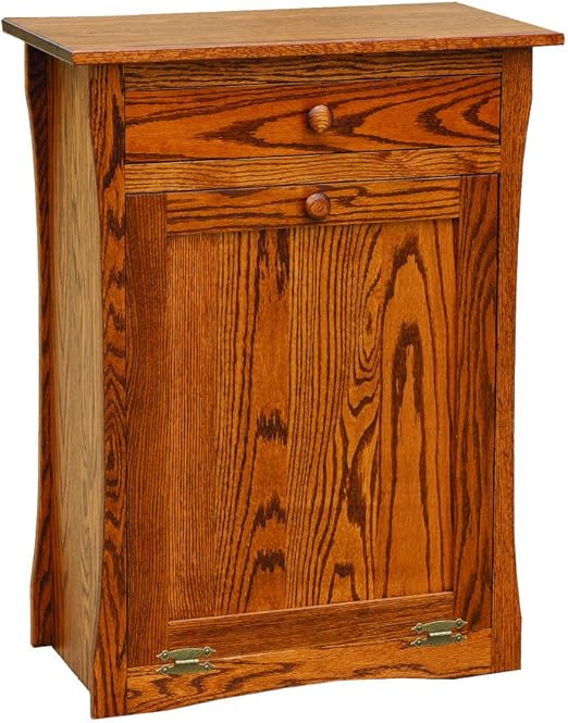 Amazon Com Furniture Barn Usa Oak Tilt Out Trash Recycling Bin