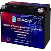 Mighty Max Battery YTX20HL-BS - 12 Volt 20 AH, 310 CCA, Rechargeable Maintenance Free SLA AGM High Rate Series Motorcycle Battery