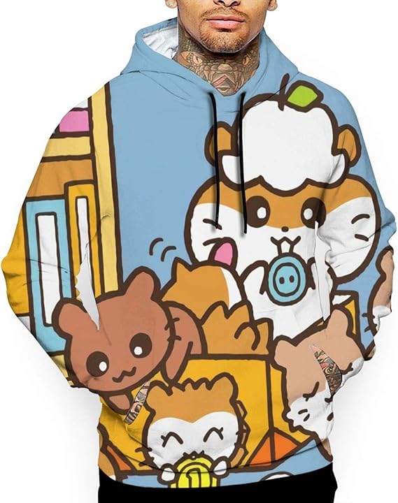 Amazon Co Jp メンズ コロコロクリリン2 2 パーカー 長袖 3dプリント 創意デザイン 厚手服 コートファッション ヒップホップ 面白い フード付き スウェット春秋冬服 服 ファッション小物