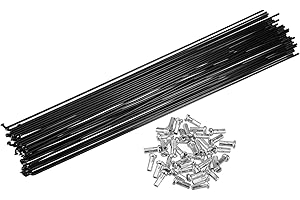 ACROPIX 40 Pcs Bicycle Steel Spokes 14G Bike Spoke 292mm Length with Nipples for Most Bicycle Car Parts