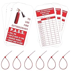 Bolexo Fire Extinguisher Tags with Adjustable Wire