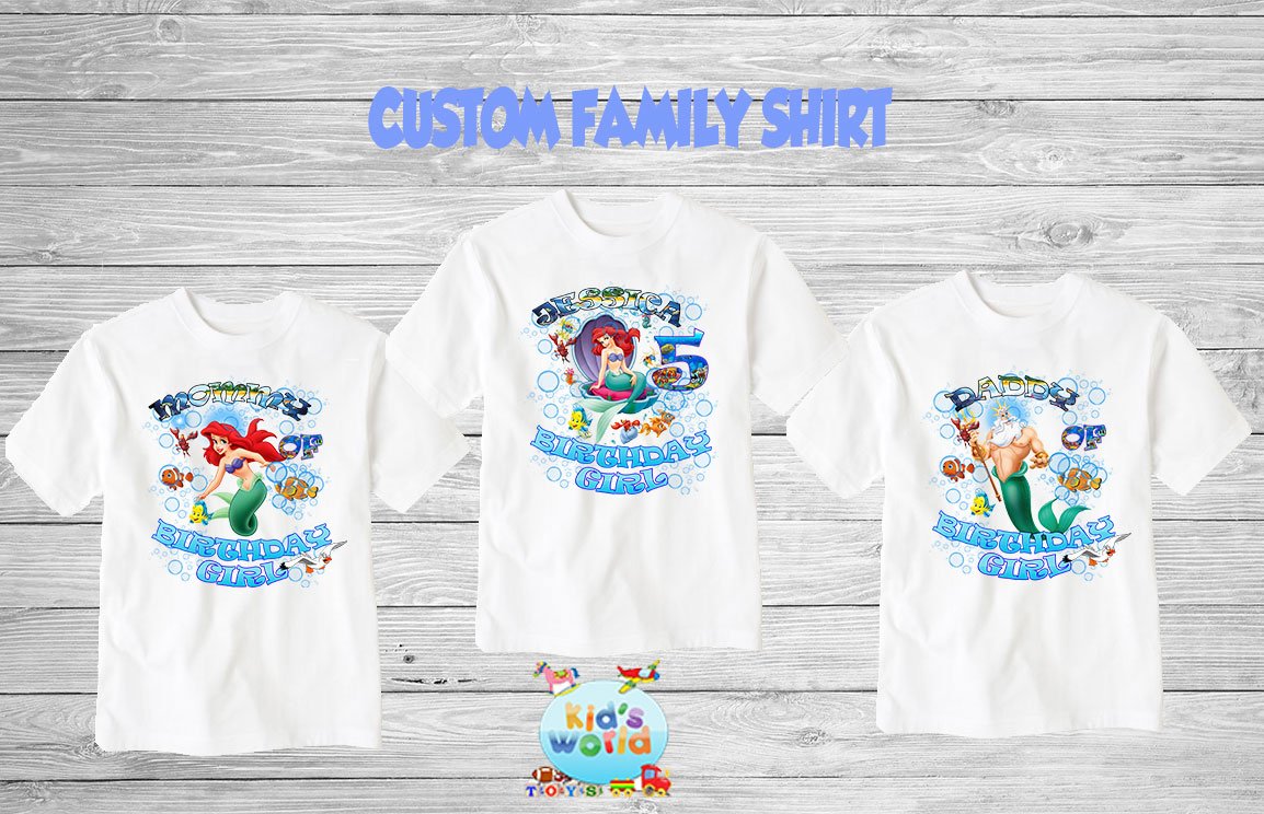 little mermaid t shirt adults