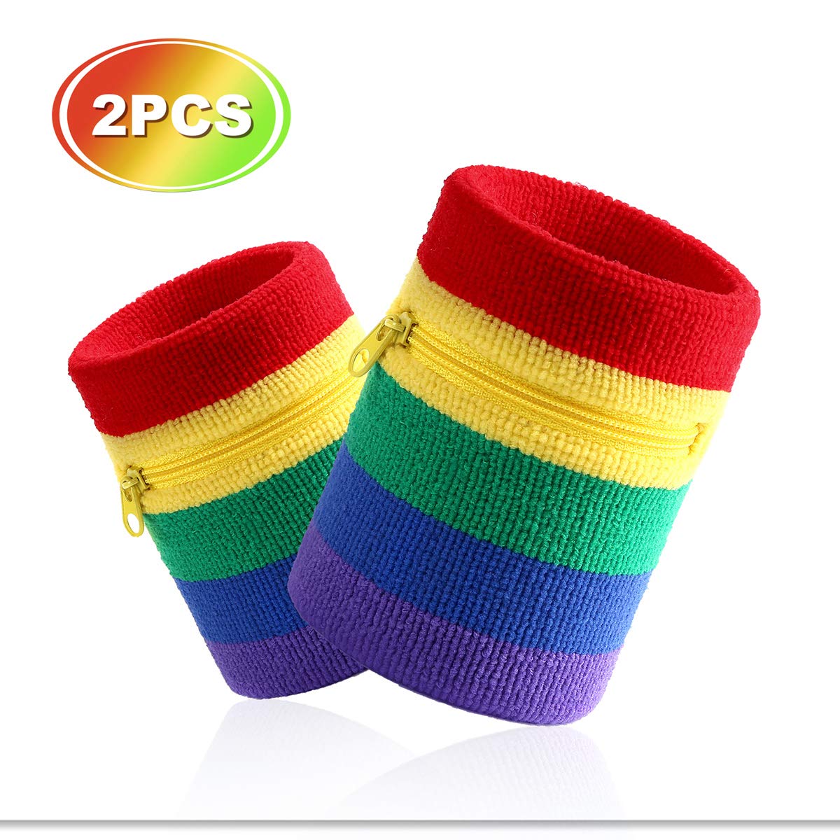 VENI MASEE Sportline Thick Solid Color Sweatband Set
