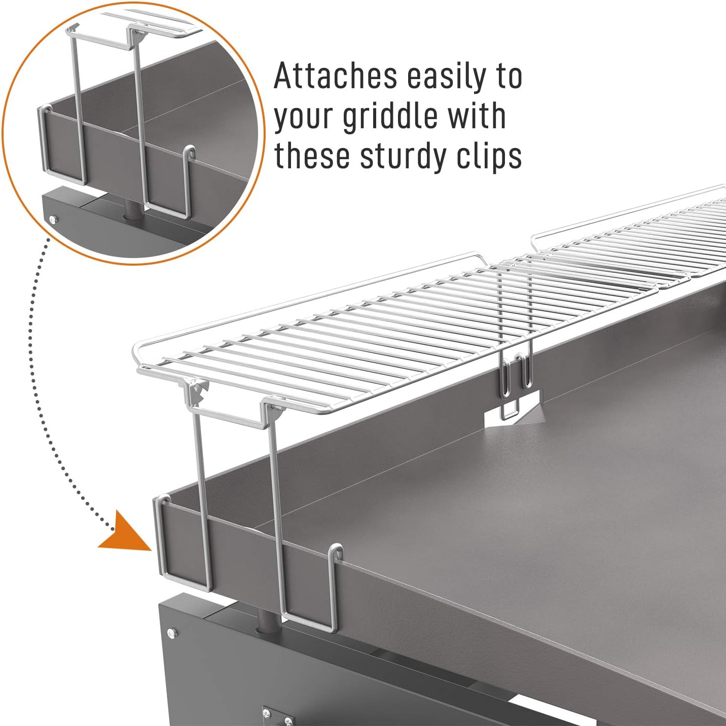 Yukon Glory Griddle Warming Rack, Designed for 36" Griddles, New & Improved Design, One-Step Clip on Attachment (Not for Pro-Series) : Garden & Outdoor