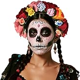 June Bloomy Mexican Flower Headband Halloween Cinco De Mayo Party Costume Day of The Dead Headpiece