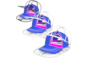 YEENOR Hat Washer Cage for Washing Machine - Baseball Cap Cleaner Rack, Ball Cap Washing, Dishwasher Safe, Perfect for Cleaning and Protecting Hats in Dishwasher (White/Black 3 Pack (Assembly))