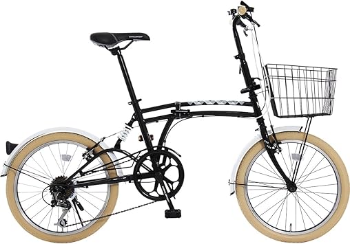 Amazon Doppelganger ドッペルギャンガー 折りたたみ自転車 M6シリーズ M6 Black インチ パラレルツインチューブフレーム採用モデル かご 泥除け付き ドッペルギャンガー Doppelganger 折りたたみ自転車