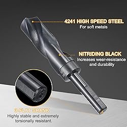 HARFINGTON 1-1/64" Drill Bit 1/2" Reduced Shank