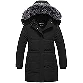Chrisuno Girl's Long Parka Warm Winter Coat Water Resistant Quilted Puffer Jacket Snow Outwear
