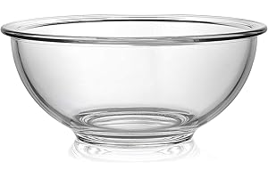 BOVADO USA Bovado 1.5 Quart Glass Bowl for Storage, Mixing, Serving - Clear, Dishwasher, Freezer & Oven Safe Quality Glass, Easy-Clean (1.5 Quart)…