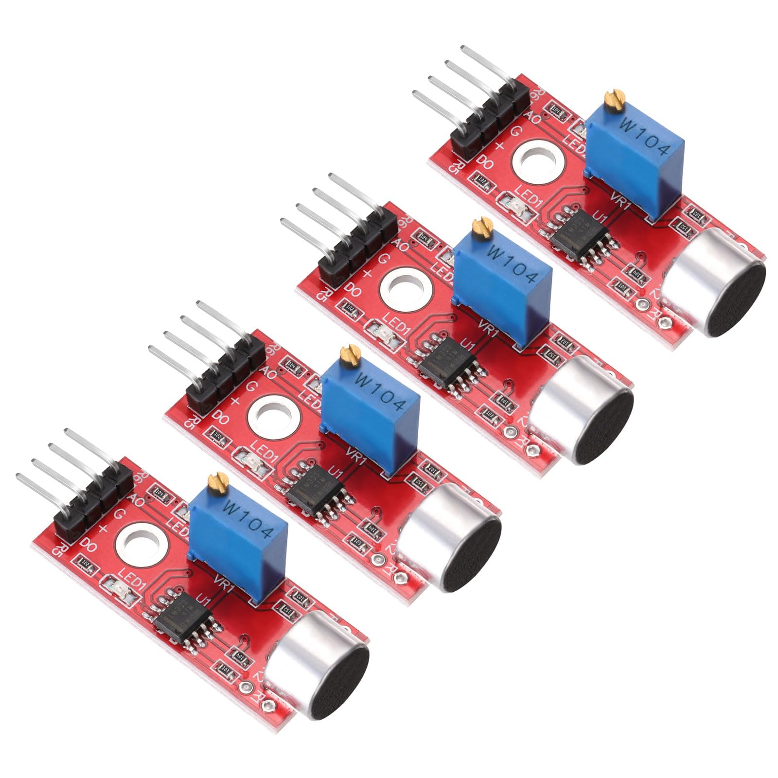MECCANIXITY 4 Pcs Microphone Sound Sensor KY-037