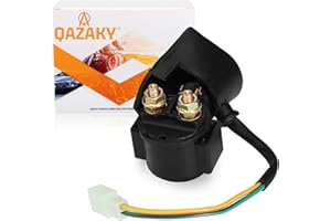 QAZAKY Starter Solenoid Relay Compatible with 50cc 70cc 90cc 110cc 125cc 150cc GY6 ATV Quad Scooter Go Kart Moped Chopper Pit