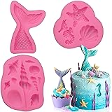 SAKOLLA Mermaid Theme Silicone Fondant Mold