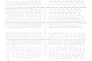 HIFLYER Letter Board Letters Only for Flet Letter Boards, Plastic Letter Board Sign Message Board Letters, Word Board with Letters, Numbers & Symbols Felt Letters for Changeable Changeable Letter Boards (170)