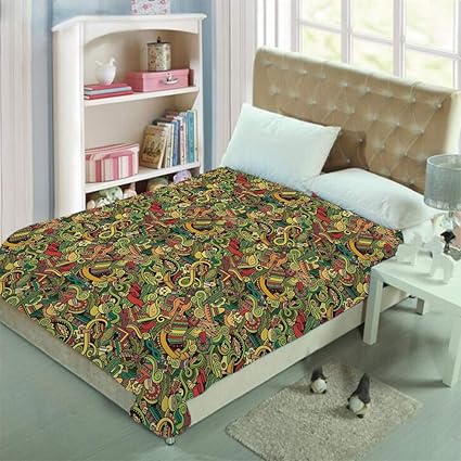Amazoncom Double Sided Stylish Pattern Printed Throw - 
