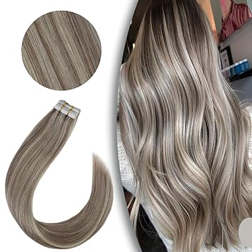 Amazon Com Vesunny Blonde Tape In Extensions Highlights Human