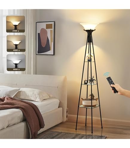 Stepeak Floor Lamps For Living Room, 3-Lights Modern Floor Lamp