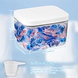 RHAIQBVC Laundry Pods Container 2.8L Large Double-Seal Lid with Measuring Cup view 6