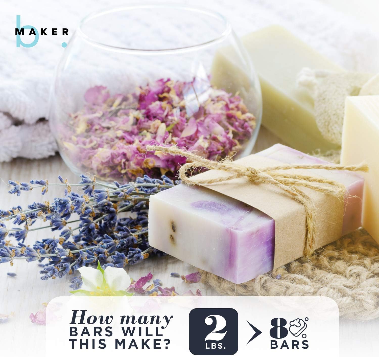 bMAKER All-Natural Goats Milk Melt and Pour Soap Base (2lb Blocks) - Moisturizing and Nourishing M&P Base Soap Making Supplies - Suitable for Sensitive or Dry Skin: Arts, Crafts & Sewing