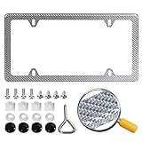 DCRCFIBER Real Carbon Fiber License Plate