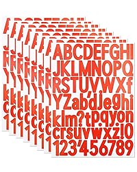 1.5 Inch Letter Stickers, 544 Pieces Alphabet