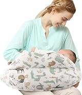 Topchances Pregnancy Pillow Nursing Pillow U Shaped 100% Cotton Cover view 8