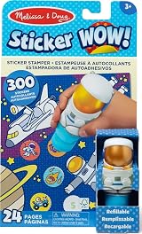 Melissa & Doug Sticker WOW Astronaut 24-Page Pad 300 Stickers Stamper FSC view 1
