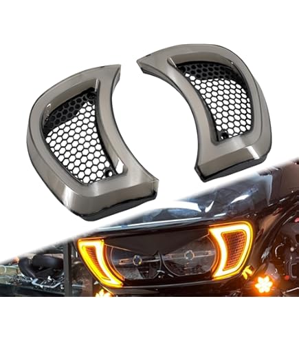 Faro LED Per Harley Road Glide 2015-2023 - Con Indicatore Di Direzione - Lente Fumosa - HDBUBALUS - Foto 4
