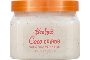Tree Hut Coco Colada Shea Sugar Scrub, 18 oz, Ultra Hydrating and Exfoliating Scrub for Nourishing Essential Body Care