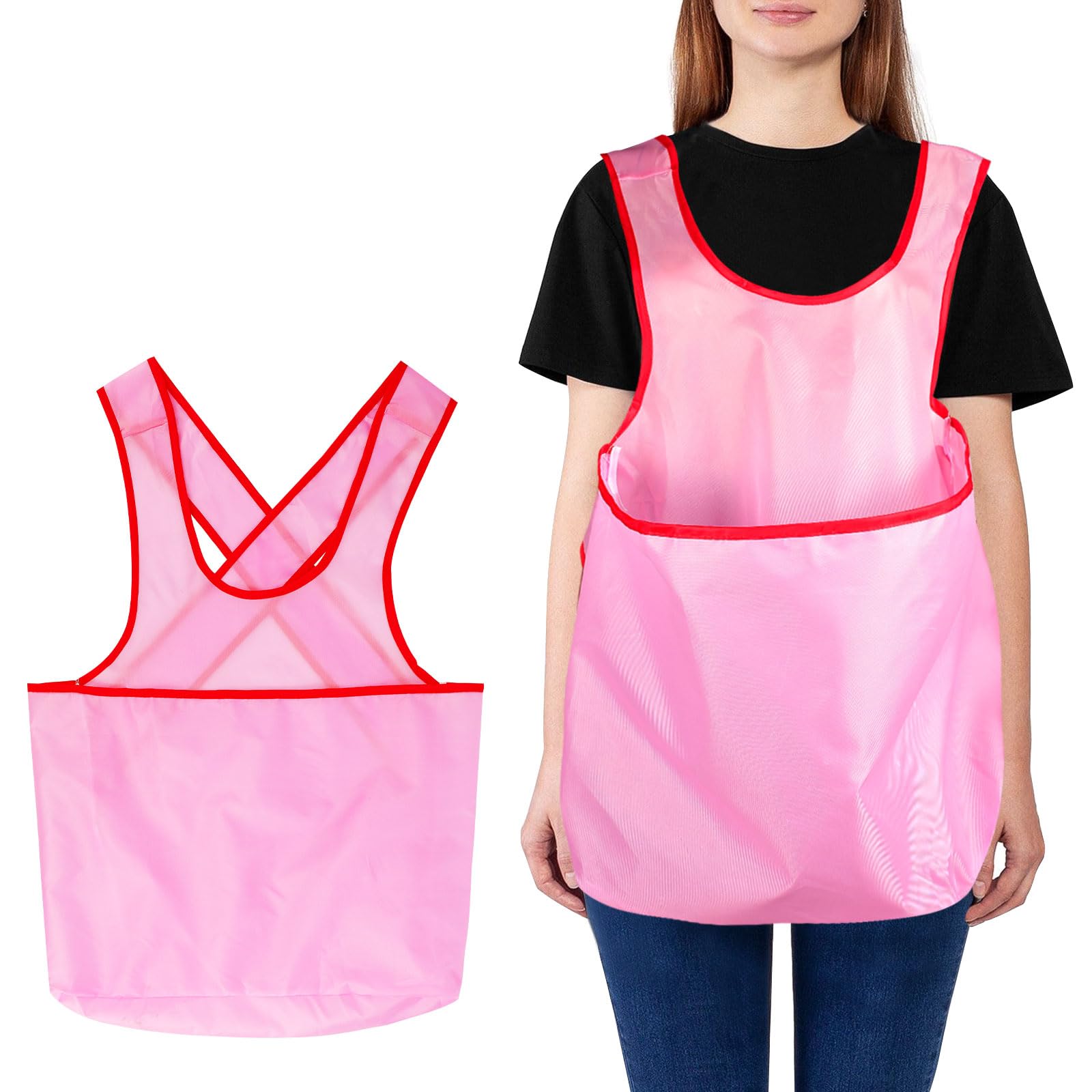 Risipu Portable Clothes Drying Apron with Large Pocket Oxford Cloth Garden Work Apron