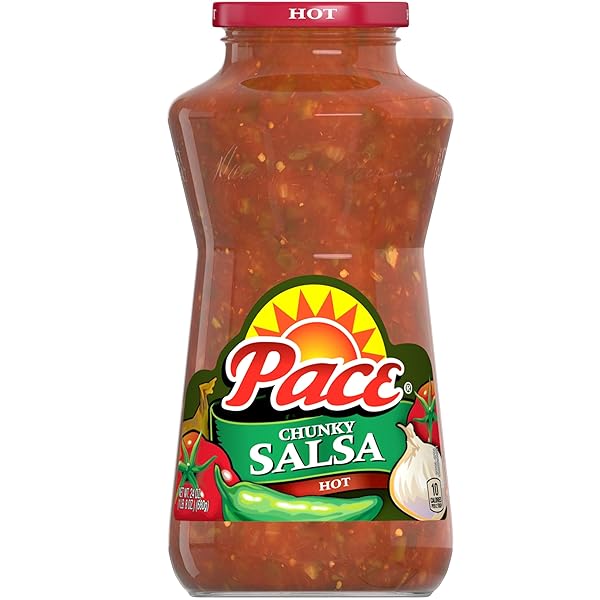 PACE CHUNKY SALSA, HOT, 24 OZ JAR