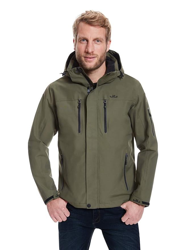 Jeff Green Herren Atmungsaktive Wasserdichte Outdoor Funktionsjacke Harstad 12.000mm Wassersäule