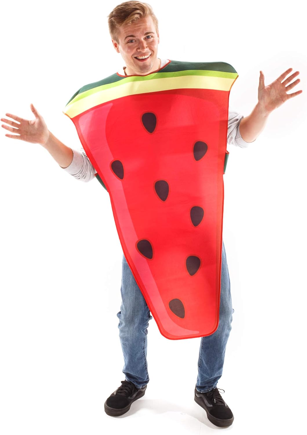Strawberry & Watermelon Couples Halloween Costume - Cute Unisex Fruit Bodysuits: Clothing
