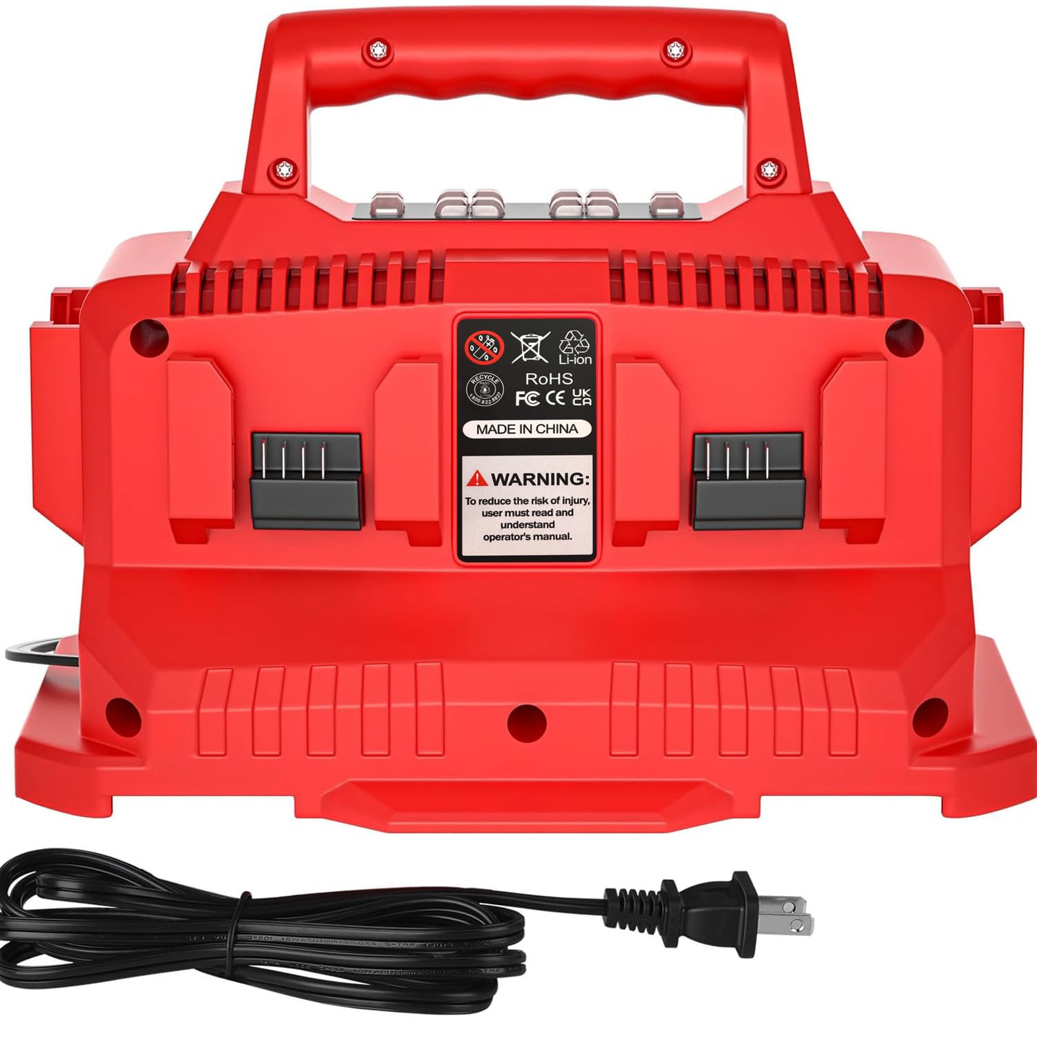 Photo 1 of Replacement for Milwaukee 6-Ports 18V Rapid Battery Charger Station,18V Battery Charger 48-59-1806 59-1804,Compatible with Mil Waukee 14.4V-18V Battery 48-11-1850 11-1840 11-1815 11-1828 11-1860