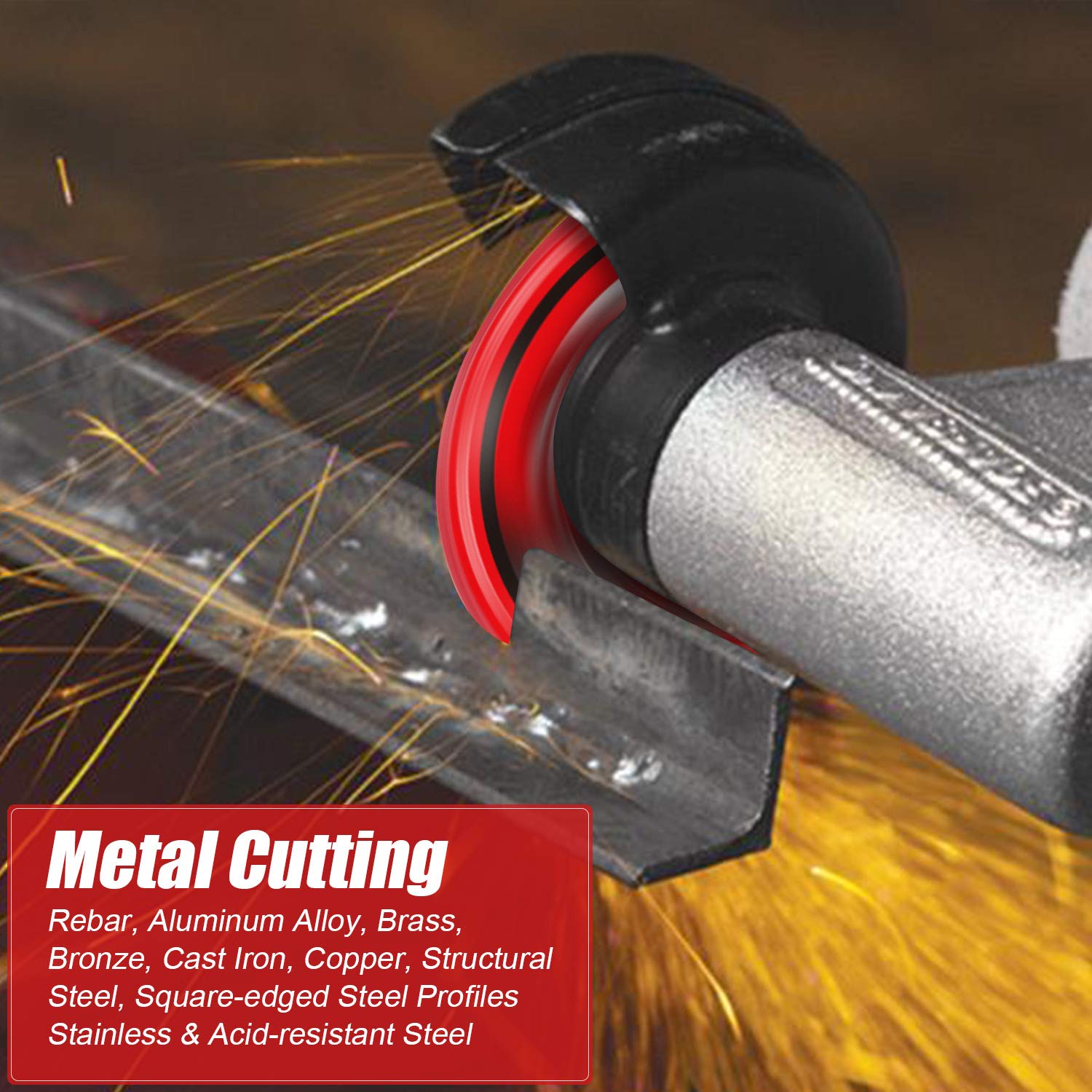 EZARC Diamond Cutting Wheel 3 x 3/8 Inch for Metal, Cut Off Wheel with 5000+ Cuts on Rebar, Steel, Iron and INOX: Industrial & Scientific