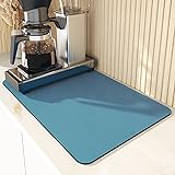Coffee Mat 20x16 Inch Super Absorbent Quick Dry Dish Drying Mat for Kitchen Counter Coffee Bar Accessories,Coffee Maker,Coffe