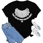 MAIHUN RBG Shirt for Women Ruth Bader Ginsburg Tshirt Women Equality Shirts Fight for The Things You Care About Tee Tops
