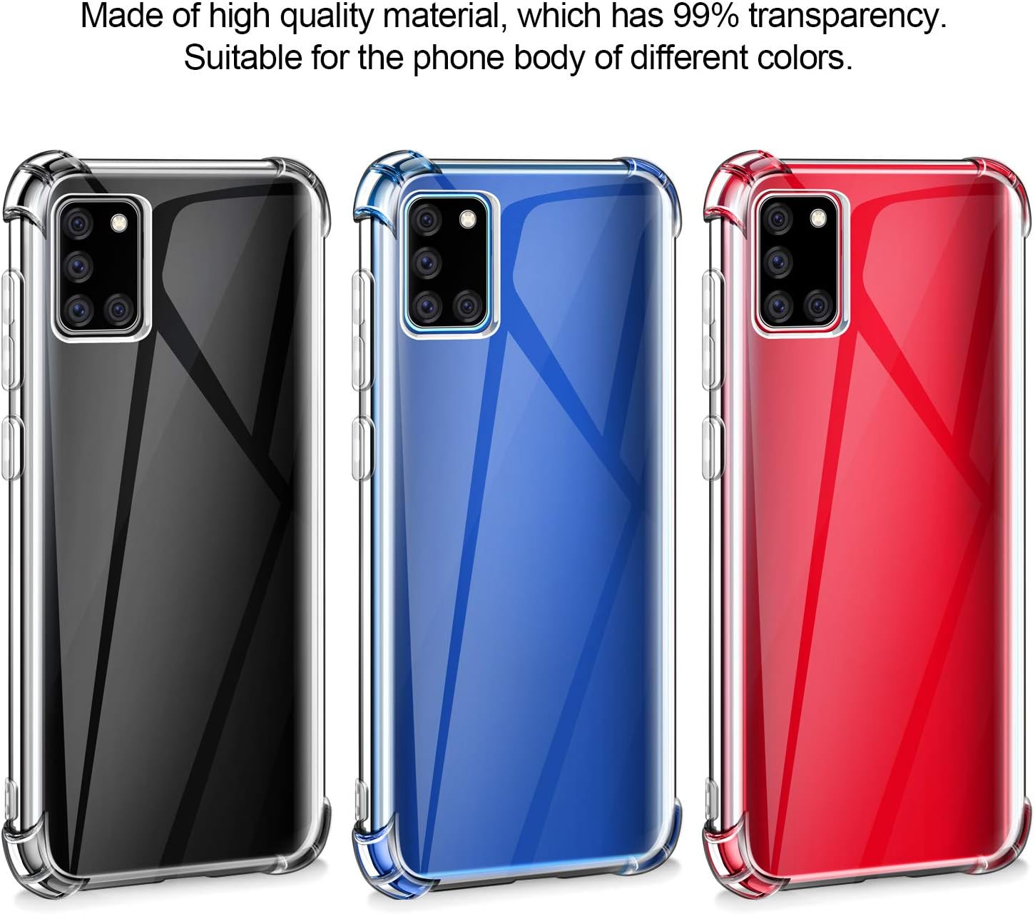 Oppo A17 Hülle – Glänzende Silikonhülle, Stoßfest, Ultradünn, Mit Kameraschutz, In Blau