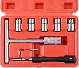 DAYUAN 7PC Professional Diesel Injector Seat Cutter Cleaner Tool Set Carbon view 3