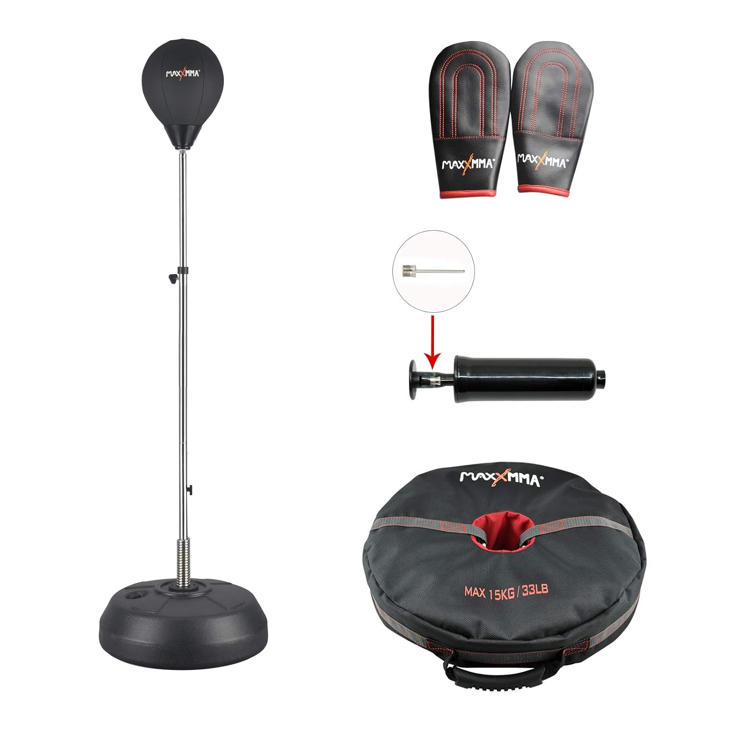 double end punching bag stand